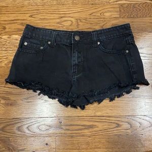Black Denim Shorts